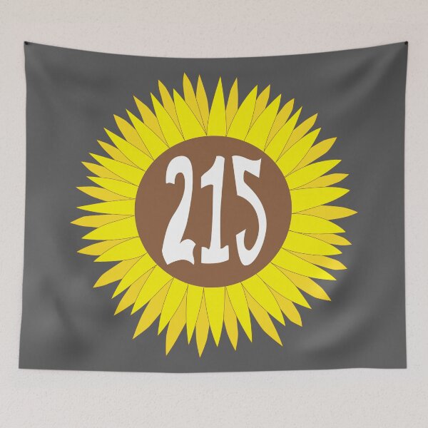 Item preview, Hand Drawn Pennsylvania Sunflower 215 Area Code designed and sold by itsrturn.