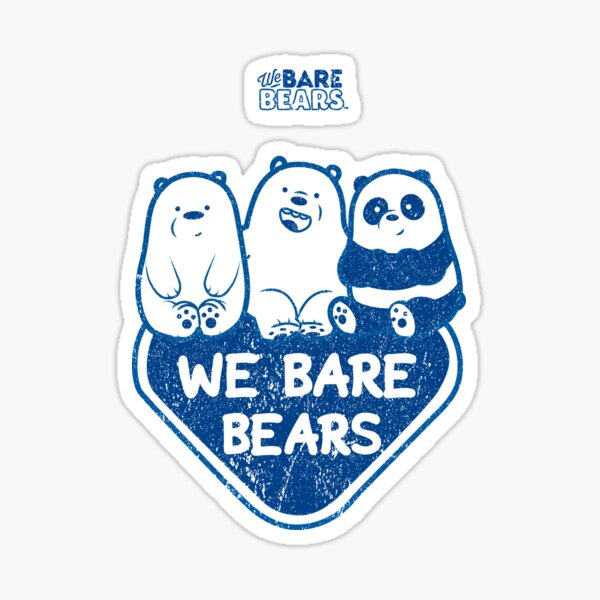WE BARE BEARS™ (GRUNGE STYLE) Pegatina