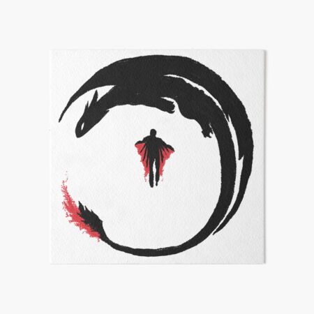 Dragon Rider Art Board Print