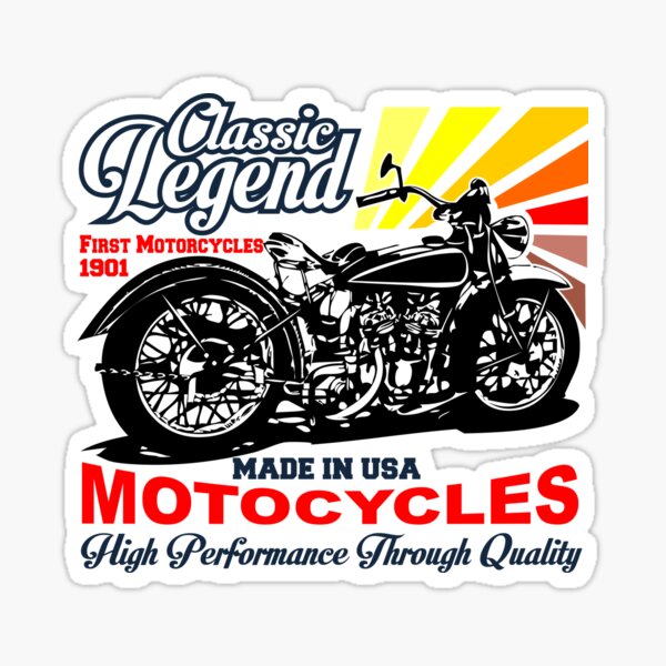 Legendary Motorcycle Stickers Redbubble