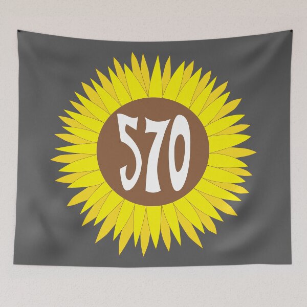 Item preview, Hand Drawn Pennsylvania Sunflower 570 Area Code designed and sold by itsrturn.