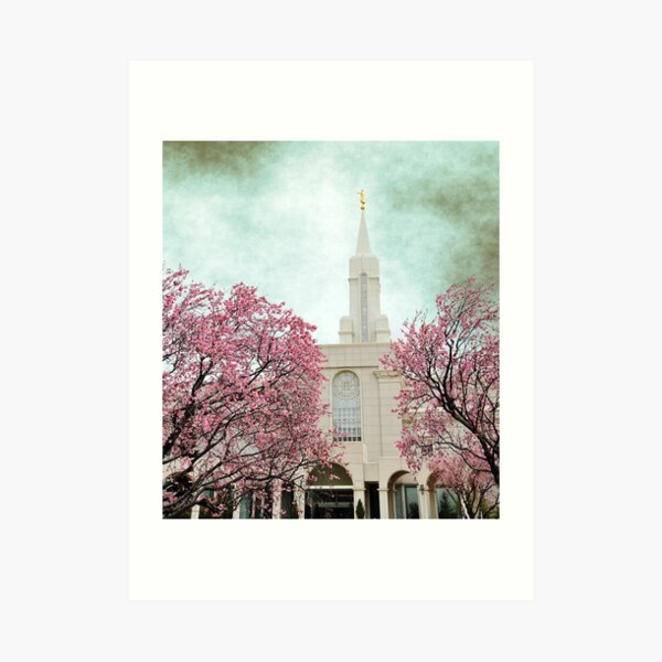 Bountiful LDS Temple - Spring Art Print