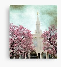 Bountiful LDS Temple - Spring Canvas Print