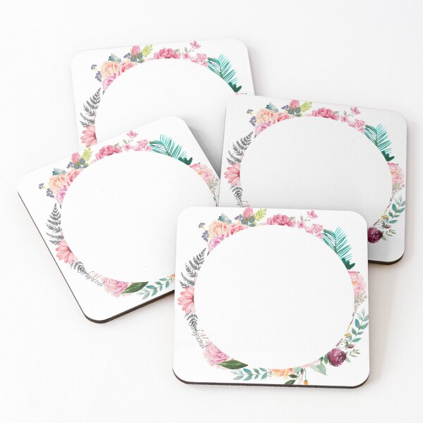 Item preview, Floral Planner Circle Blank  designed and sold by LordGraceArt.