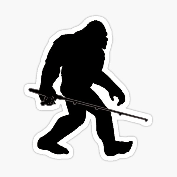 Bigfoot Fishing Stickers for Sale