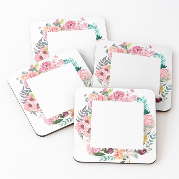 Item preview, Floral Planner Square Blank  designed and sold by LordGraceArt.