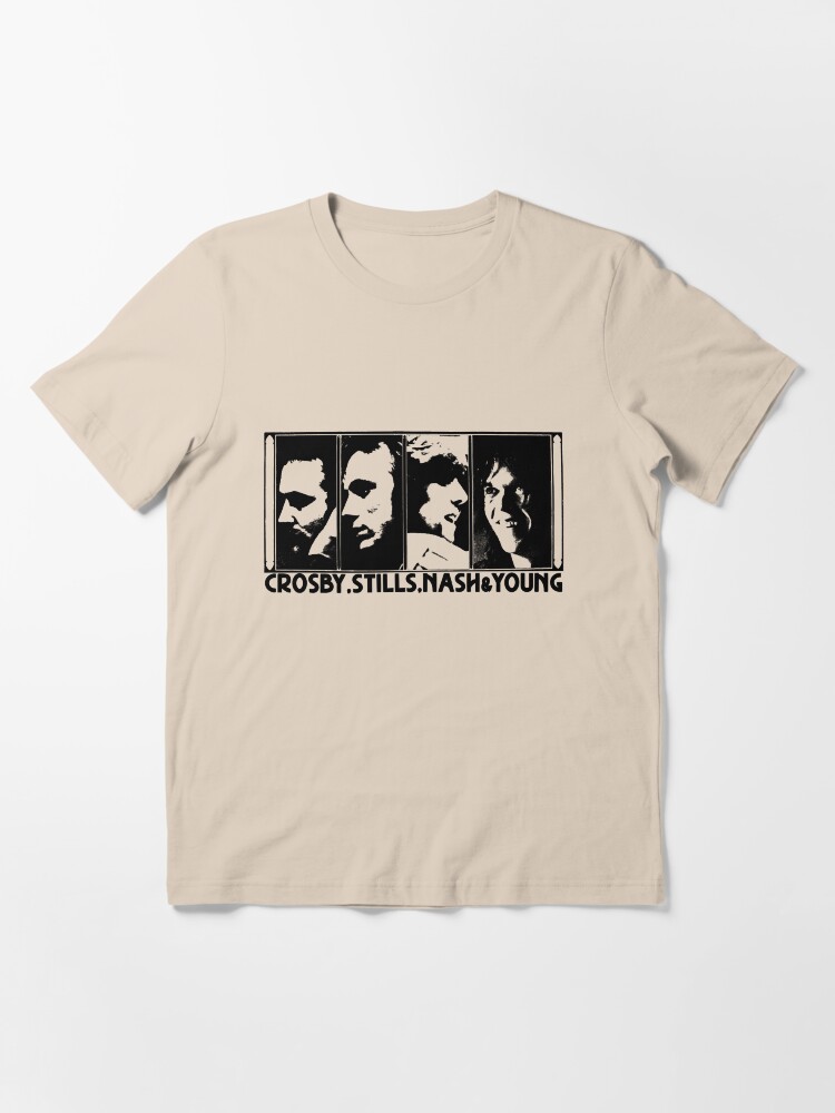 Alternate view of CSNY - The Black Stencil Essential T-Shirt