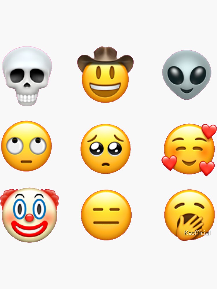 "Emoji sticker pack" Sticker by Ksofficial Redbubble