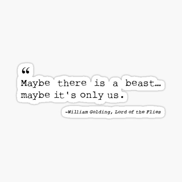 Lord of the Flies - William Golding - Beast Sticker