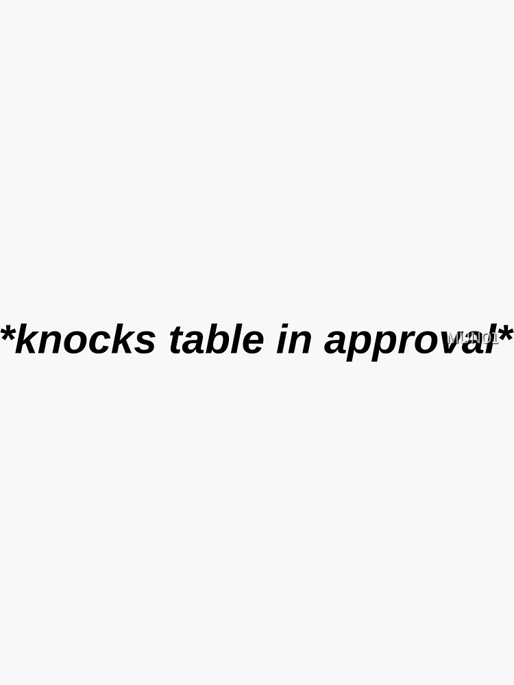 Table Knocks by MUN01