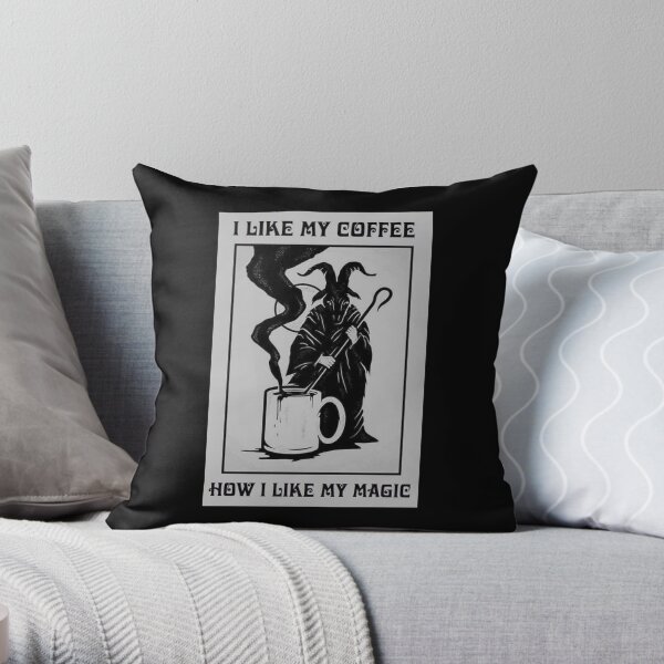 Black Magic Throw Pillow