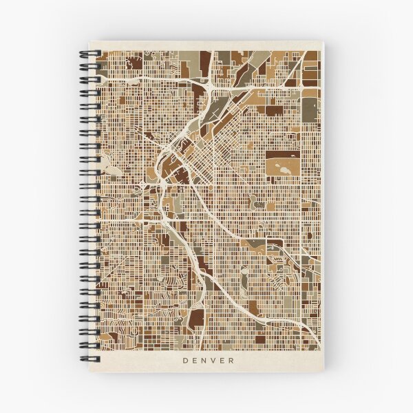 Item preview, Denver Colorado Street Map designed and sold by ArtPrints.