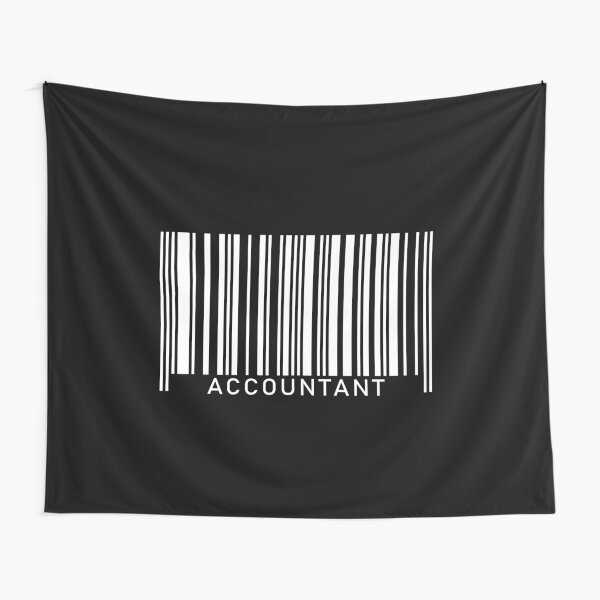 CPA Certified Public Accountant Bookkeeper Barcode Job Tapestry