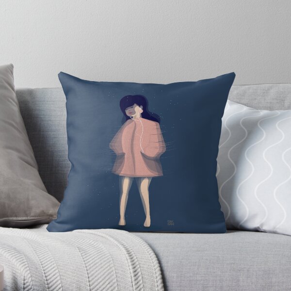 Dancing Girl Throw Pillow