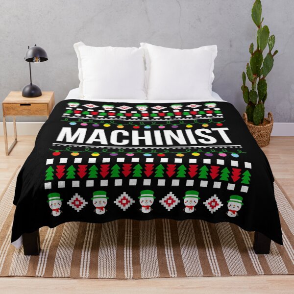 Artikelvorschau, Machinist Christmas funny gift ugly happy holidays christmas gift idea for Machinist xmas present Merry christmas entworfen und verkauft von LoveEveryWear.