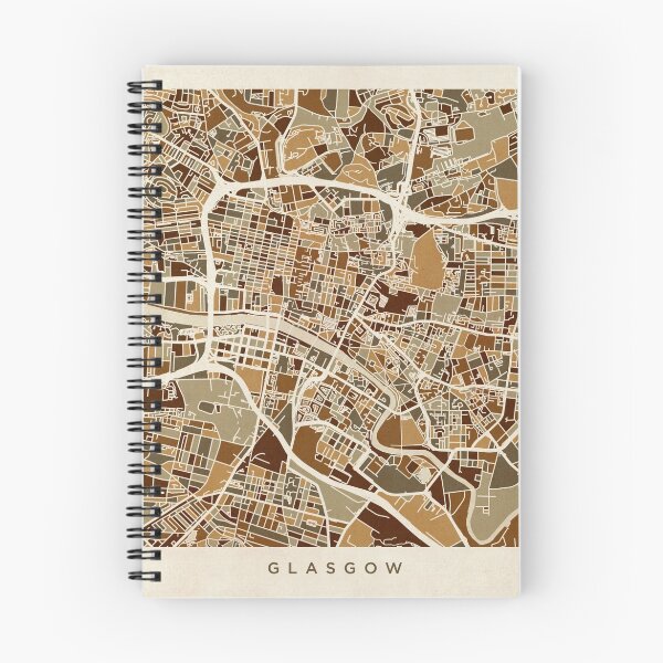 Item preview, Mapa de Glasgow Street designed and sold by ArtPrints.