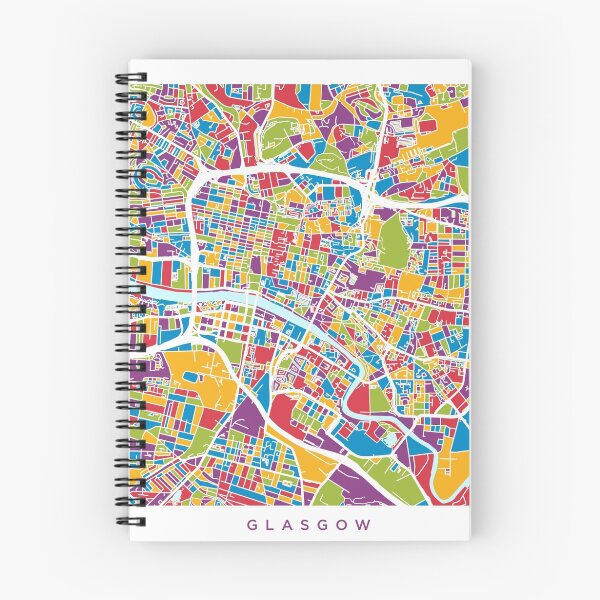 Item preview, Glasgow Street Map designed and sold by ArtPrints.