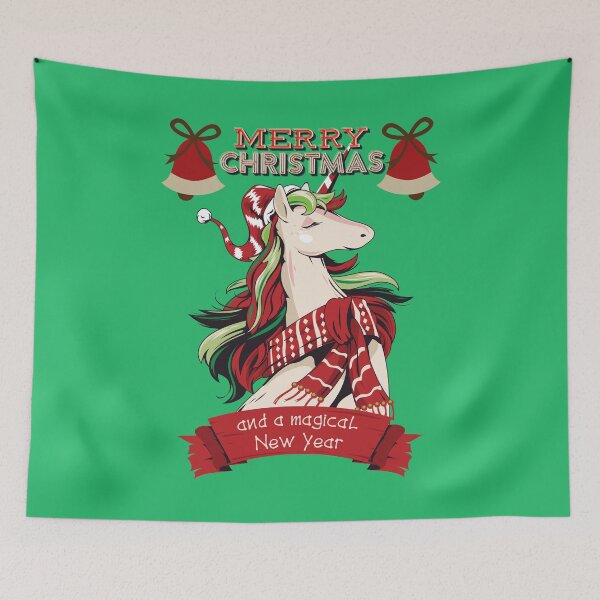 Item preview, Christmas Unicorn designed and sold by LimeStorm.