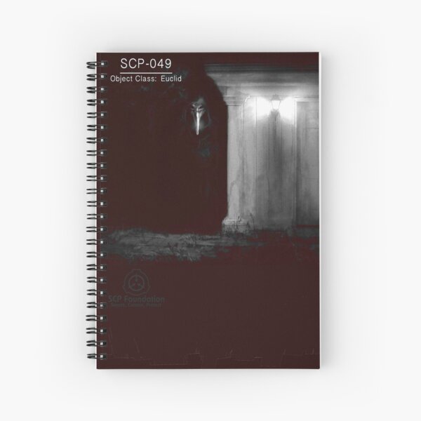 Scp 049 Spiral Notebooks Redbubble