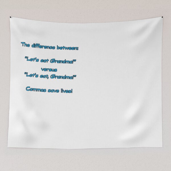 Item preview, Let's Eat Grandma - Commas Save Lives - Sarcastic Funny T-Shirt designed and sold by SoCalStylez.