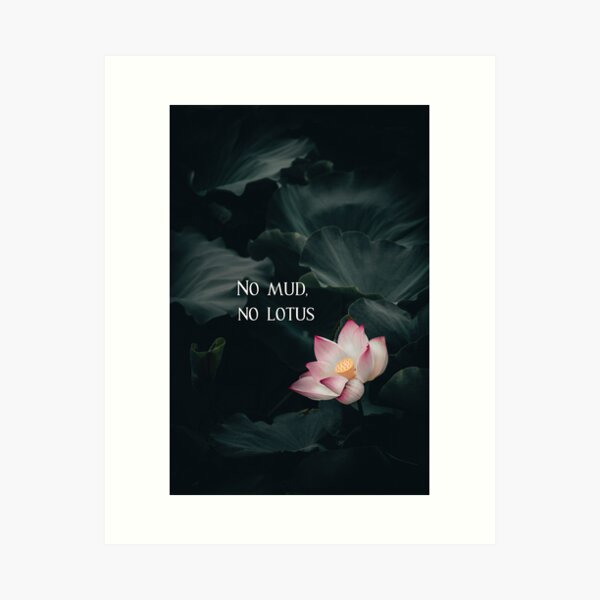 Item preview, No Mud, No Lotus designed and sold by PrettyWords.