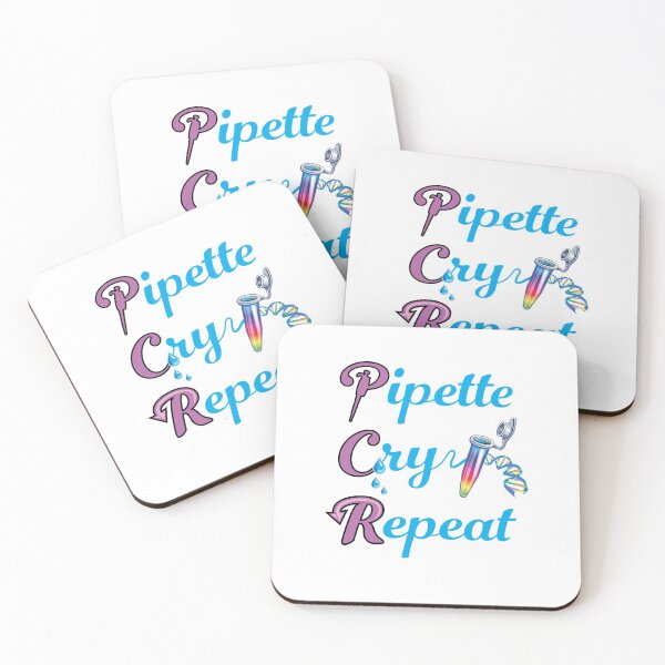 Item preview, PCR Pipette Cry Repeat Funny Design for DNA Biotechnology Lab Techs and Scientists designed and sold by Zit-Zat-Zot.