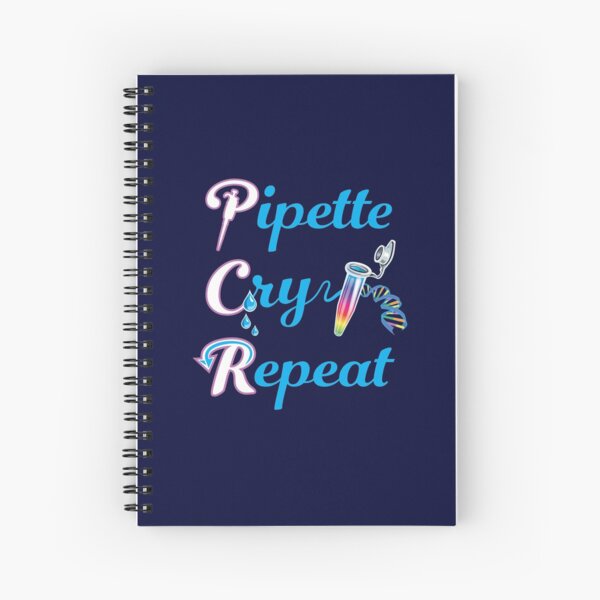 "PCR Pipette Cry Repeat Funny Design for DNA Biotechnology Lab Techs ...