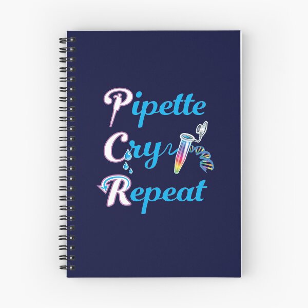 Item preview, PCR Pipette Cry Repeat Funny Design for DNA Biotechnology Lab Techs and Scientists designed and sold by Zit-Zat-Zot.