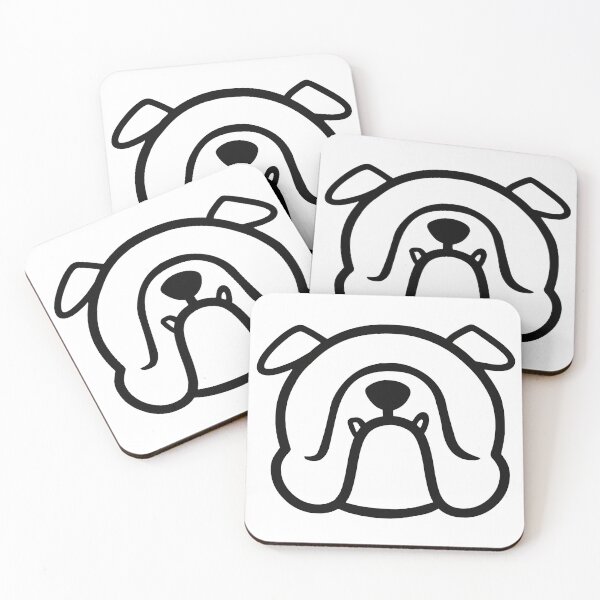 Item preview, English Bulldog face silhouette - Bully dog breed bias - Bulldog mom by smooshfaceunited  designed and sold by smooshfaceutd.