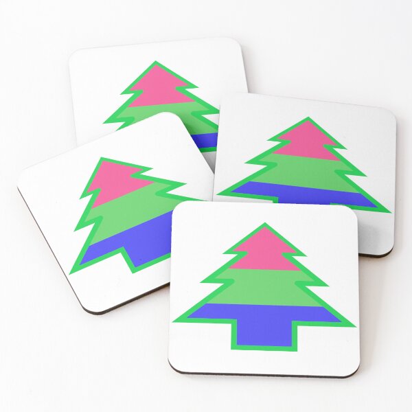 Item preview, Polysexual/Polyromantic Pride: Christmas Tree designed and sold by DisneyFanatic23.