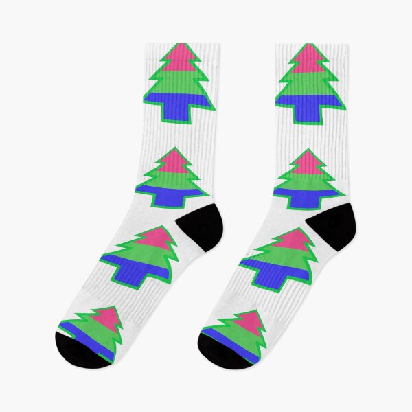 Item preview, Polysexual/Polyromantic Pride: Christmas Tree designed and sold by DisneyFanatic23.