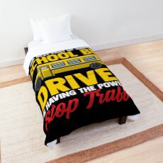 School Bus Driver can stop Traffic Comforter