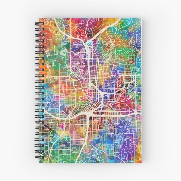 Item preview, Mapa de Atlanta Georgia City designed and sold by ArtPrints.