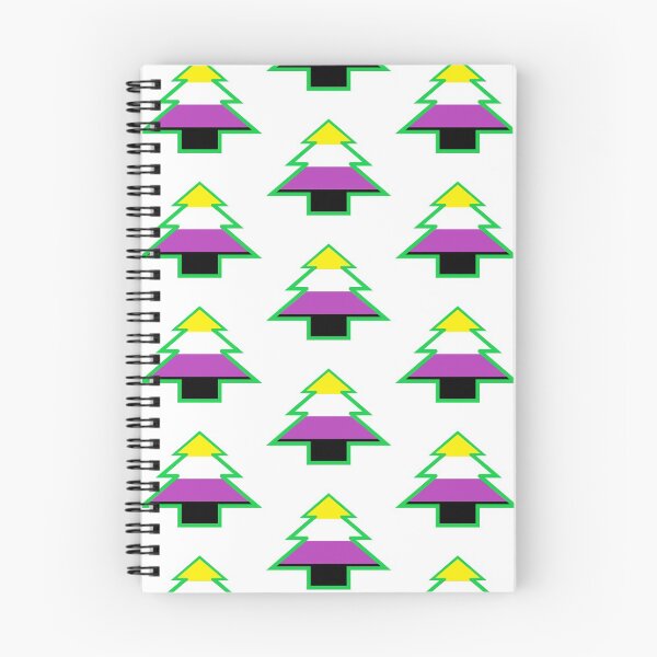 Item preview, Non-Binary Pride: Christmas Tree designed and sold by DisneyFanatic23.