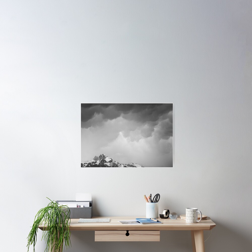 Mammatus Over Howling Wolf, The Tetons Poster