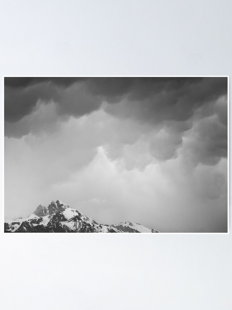 Alternate view of Mammatus Over Howling Wolf, The Tetons Poster