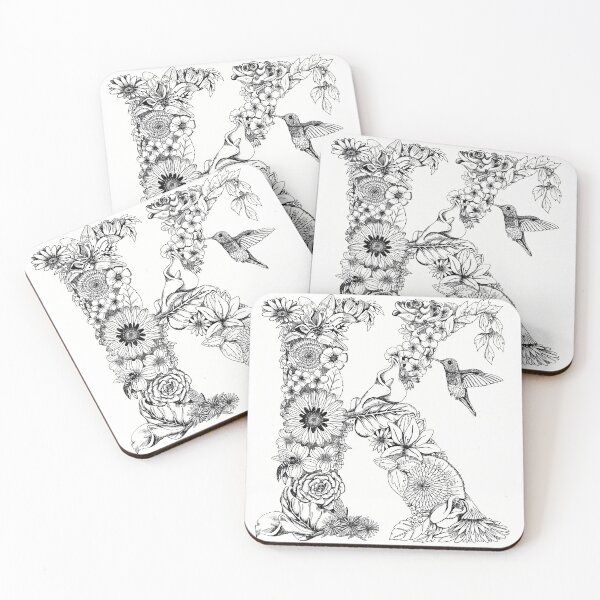 Item preview, Alphabet Letter K Floral Monogram designed and sold by Kelly Frohnauer.