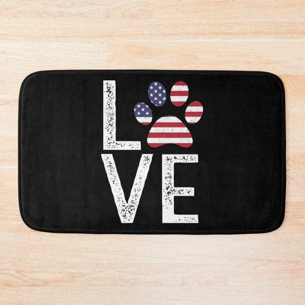 Item preview, Patriotic Love Paw Print American Flag Dog Owner design designed and sold by nikkidawn74.