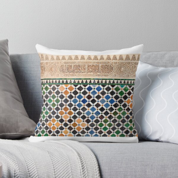 Alhambra Granada tile Throw Pillow