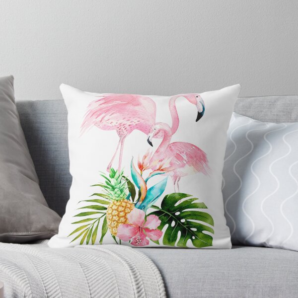 Item preview, Pink Flamingo + Tropical Foliage + Pinapples designed and sold by PixDezines.