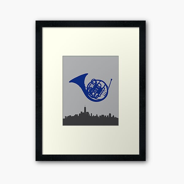 Cuerno francés azul HIMYM Lámina enmarcada