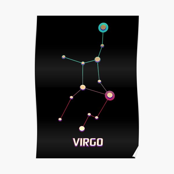 "Virgo Star Chart" Poster by Amanda-Lakey | Redbubble