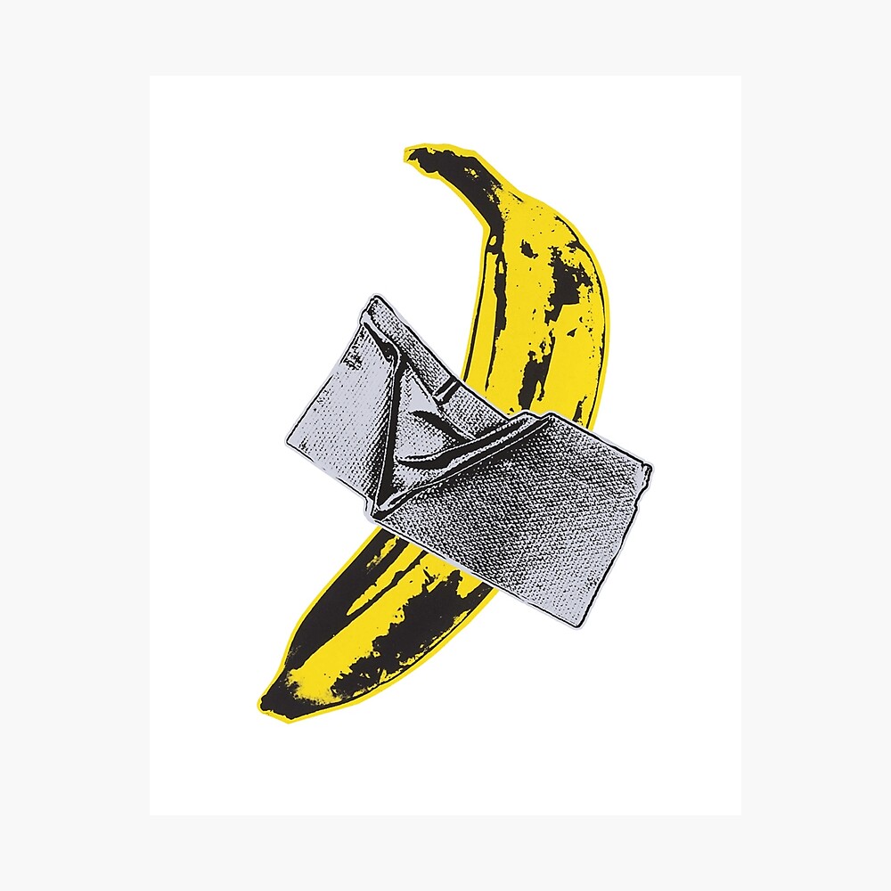 Duct Tape Banana Poster By Yit15 Redbubble - banana eats roblox drawing