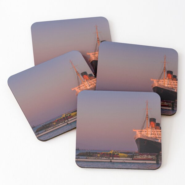 Item preview, Queen Mary at sunset (Long Beach) designed and sold by Art in Nature.
