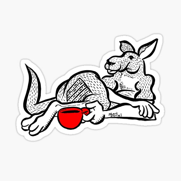 Chill Kangaroo Sticker