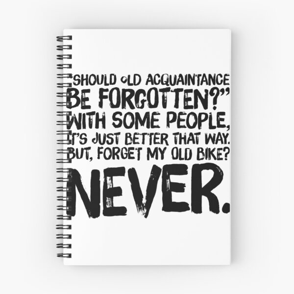 Item preview, Forget My Old Bike Never Christmas Theme Black Text designed and sold by TWMBDesigns.