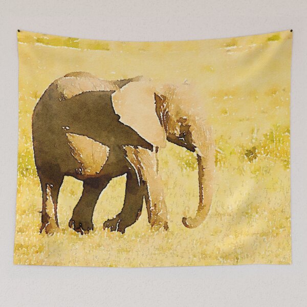 Item preview, Masai Mara Baby Elephant designed and sold by JillyBeanDesign.