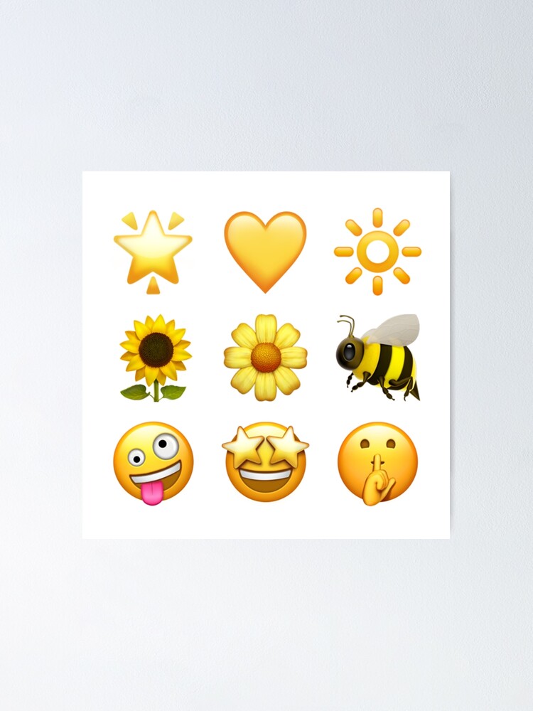 Yellow Emojis Sticker Pack\