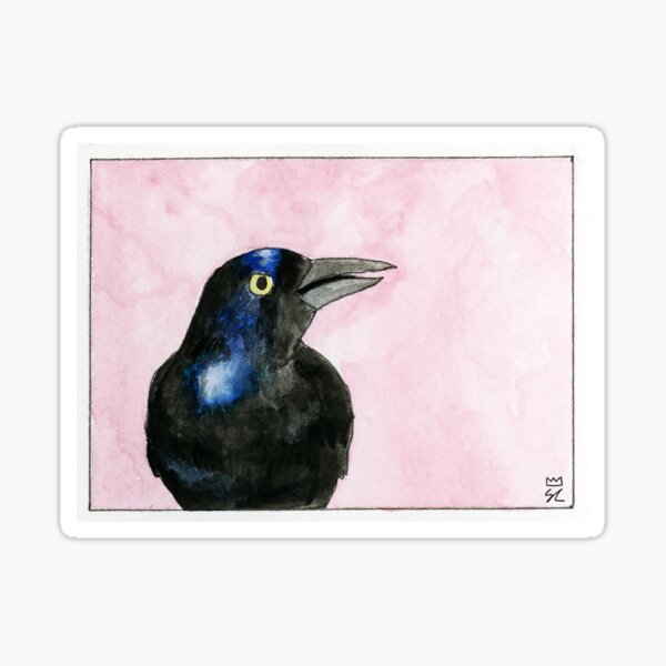 Item preview, Pretty Boy (Grackle in Pink) designed and sold by SamRauch.