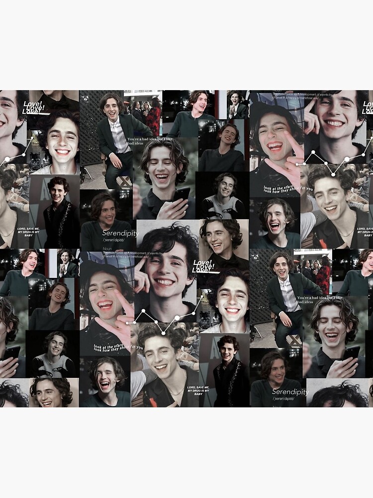 "Timothee Chalamet Collage" Throw Blanket for Sale by AnnoyingJuice